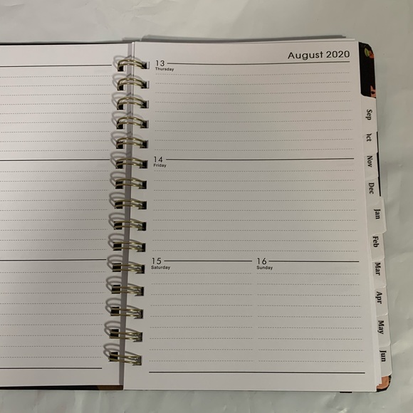 Sloth Academic Planner w/Tabs July 20 - June 2021 - Picture 5 of 9